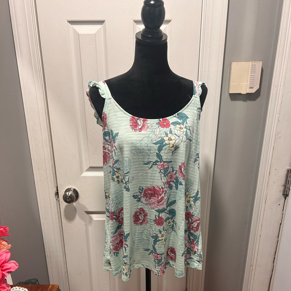 Torrid Mint Green Floral Cami